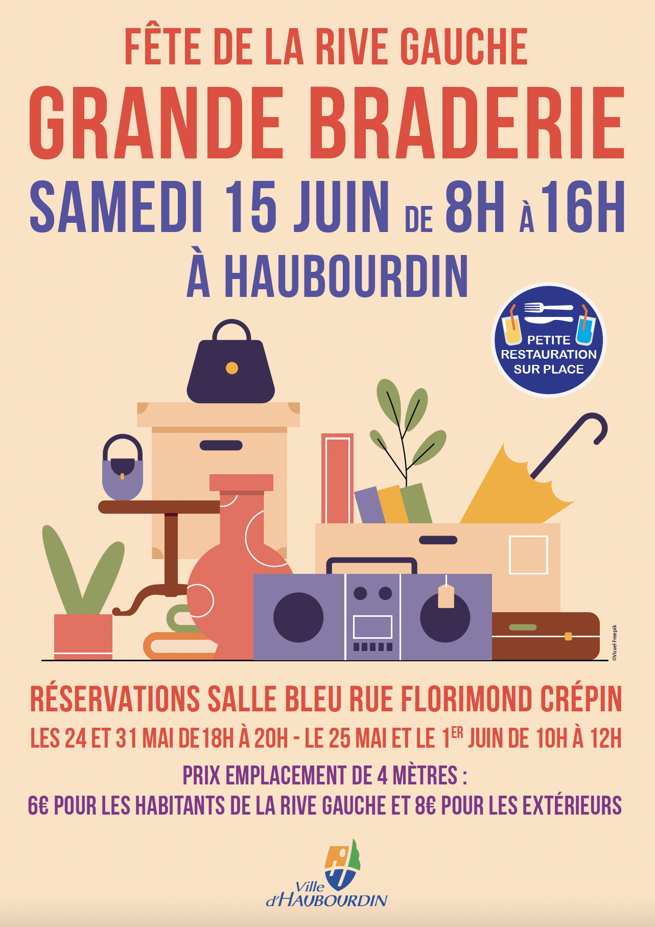 Haubourdin Association Fête de la Rive Gauche
Braderie de la Rive Gauche (quartier rive gauche)
Samedi 15 juin 2024 de 8h00 à 16h00